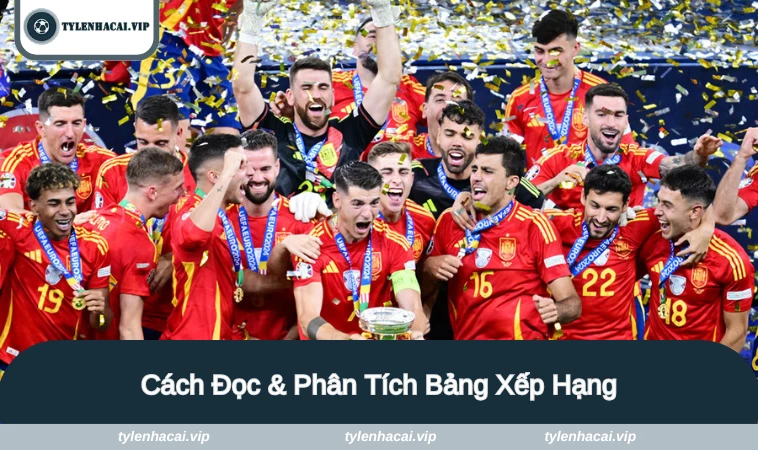 bang xep hang 2 Nắm rõ các thông tin chính trong bảng